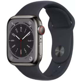Умные часы Apple Watch Series 8 45 мм, сталь/тёмная ночь